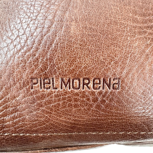 Piel Morena Brown Leather Large Briefcase Business Laptop Travel - Picture 9 of 11